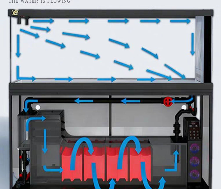 Side‑overflow predator tank